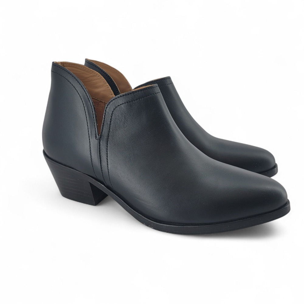 Nisolo Mia Everyday Ankle Bootie Women's 9 Black Leather Low Heel Pull On
